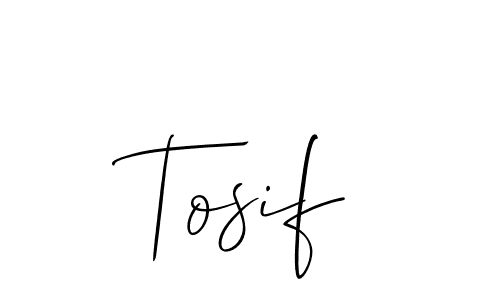 Also we have Tosif name is the best signature style. Create professional handwritten signature collection using Allison_Script autograph style. Tosif signature style 2 images and pictures png