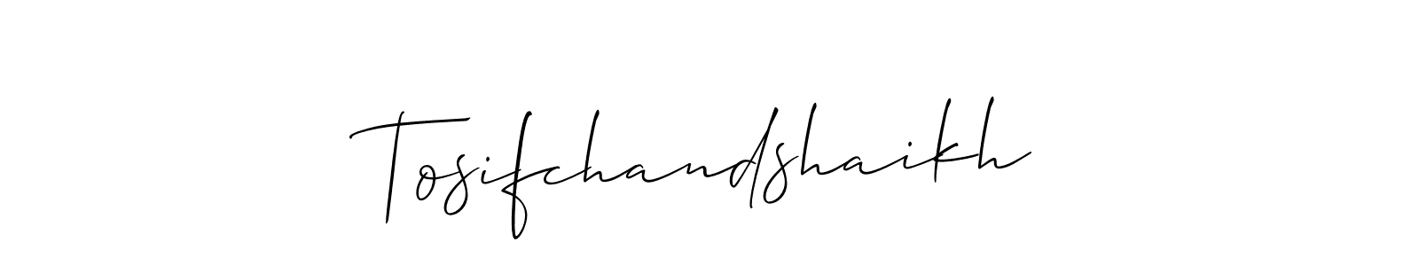 Make a beautiful signature design for name Tosifchandshaikh. Use this online signature maker to create a handwritten signature for free. Tosifchandshaikh signature style 2 images and pictures png