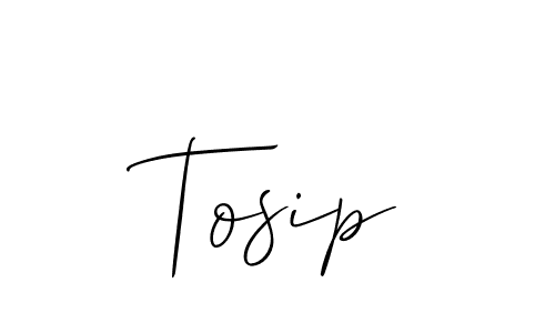 Once you've used our free online signature maker to create your best signature Allison_Script style, it's time to enjoy all of the benefits that Tosip name signing documents. Tosip signature style 2 images and pictures png