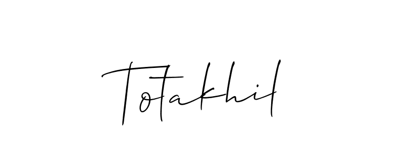 Also we have Totakhil name is the best signature style. Create professional handwritten signature collection using Allison_Script autograph style. Totakhil signature style 2 images and pictures png