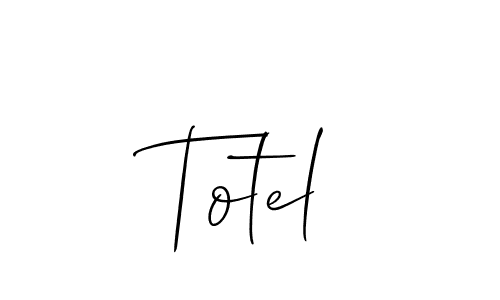 Once you've used our free online signature maker to create your best signature Allison_Script style, it's time to enjoy all of the benefits that Totel name signing documents. Totel signature style 2 images and pictures png