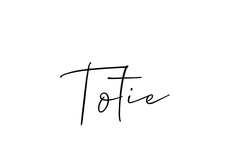 Here are the top 10 professional signature styles for the name Totie. These are the best autograph styles you can use for your name. Totie signature style 2 images and pictures png