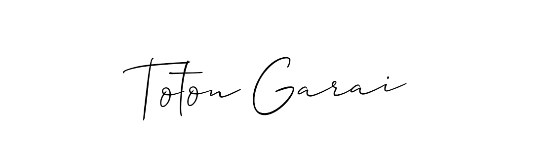 Best and Professional Signature Style for Toton Garai. Allison_Script Best Signature Style Collection. Toton Garai signature style 2 images and pictures png