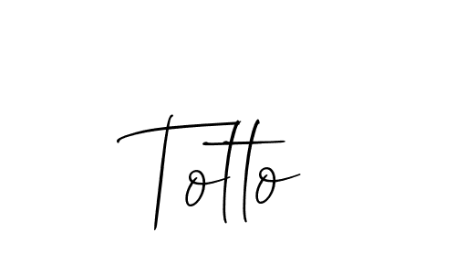 if you are searching for the best signature style for your name Totto. so please give up your signature search. here we have designed multiple signature styles  using Allison_Script. Totto signature style 2 images and pictures png