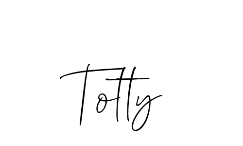 Design your own signature with our free online signature maker. With this signature software, you can create a handwritten (Allison_Script) signature for name Totty. Totty signature style 2 images and pictures png