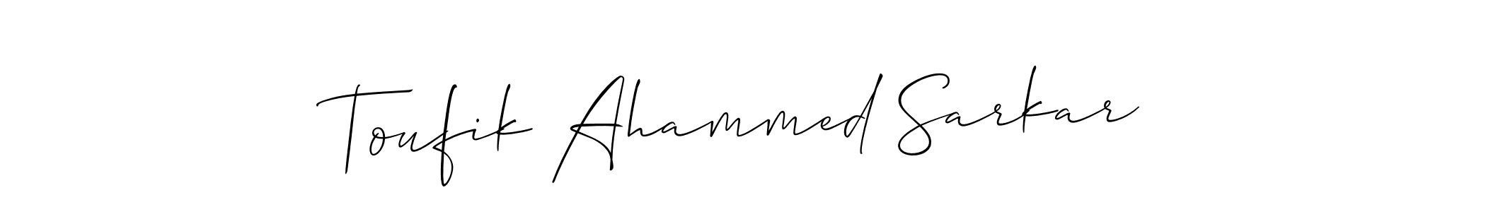 Make a beautiful signature design for name Toufik Ahammed Sarkar. Use this online signature maker to create a handwritten signature for free. Toufik Ahammed Sarkar signature style 2 images and pictures png