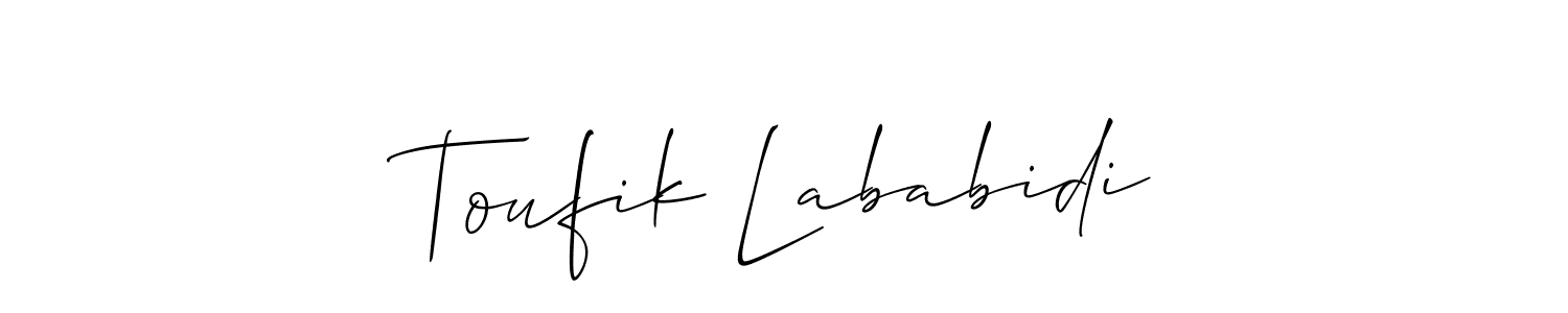 Make a beautiful signature design for name Toufik Lababidi. Use this online signature maker to create a handwritten signature for free. Toufik Lababidi signature style 2 images and pictures png