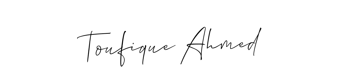 You can use this online signature creator to create a handwritten signature for the name Toufique Ahmed. This is the best online autograph maker. Toufique Ahmed signature style 2 images and pictures png