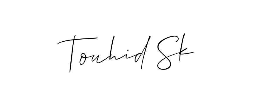 Best and Professional Signature Style for Touhid Sk. Allison_Script Best Signature Style Collection. Touhid Sk signature style 2 images and pictures png