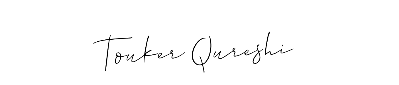 Make a beautiful signature design for name Touker Qureshi. Use this online signature maker to create a handwritten signature for free. Touker Qureshi signature style 2 images and pictures png