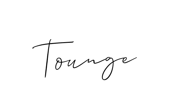 How to make Tounge signature? Allison_Script is a professional autograph style. Create handwritten signature for Tounge name. Tounge signature style 2 images and pictures png