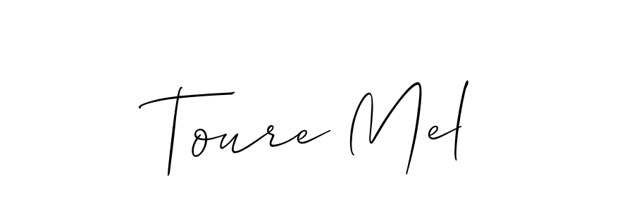 Design your own signature with our free online signature maker. With this signature software, you can create a handwritten (Allison_Script) signature for name Toure Mel. Toure Mel signature style 2 images and pictures png