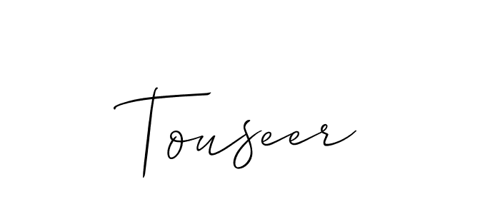 Best and Professional Signature Style for Touseer. Allison_Script Best Signature Style Collection. Touseer signature style 2 images and pictures png