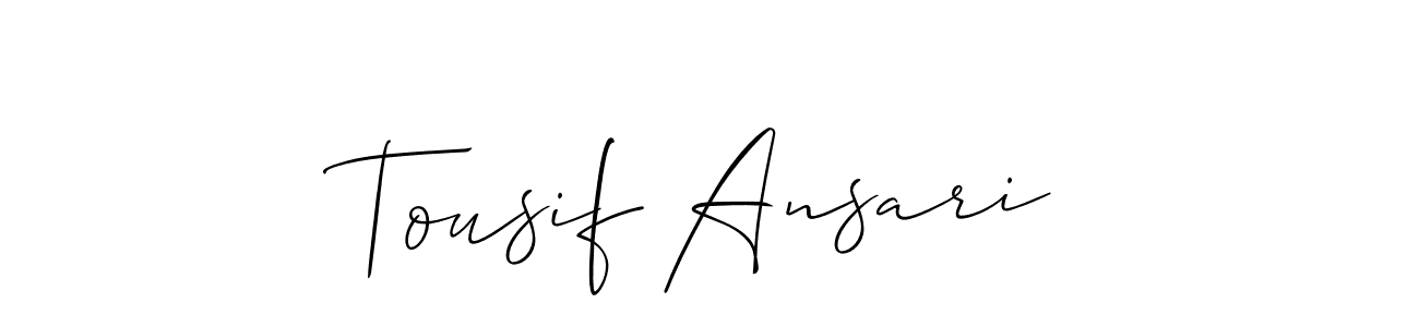 Best and Professional Signature Style for Tousif Ansari. Allison_Script Best Signature Style Collection. Tousif Ansari signature style 2 images and pictures png
