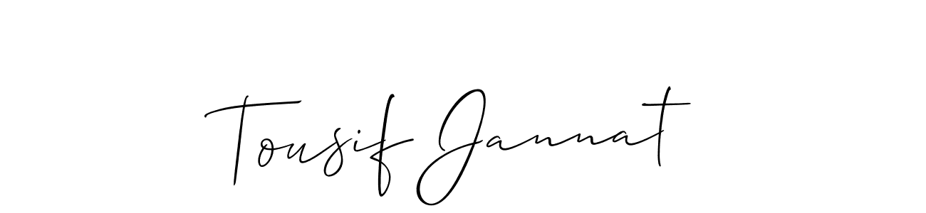 Once you've used our free online signature maker to create your best signature Allison_Script style, it's time to enjoy all of the benefits that Tousif Jannat name signing documents. Tousif Jannat signature style 2 images and pictures png