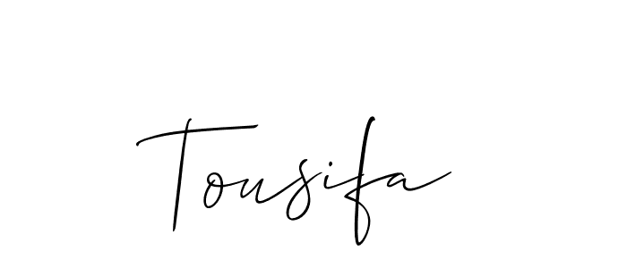 Make a beautiful signature design for name Tousifa. Use this online signature maker to create a handwritten signature for free. Tousifa signature style 2 images and pictures png