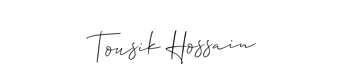 Best and Professional Signature Style for Tousik Hossain. Allison_Script Best Signature Style Collection. Tousik Hossain signature style 2 images and pictures png
