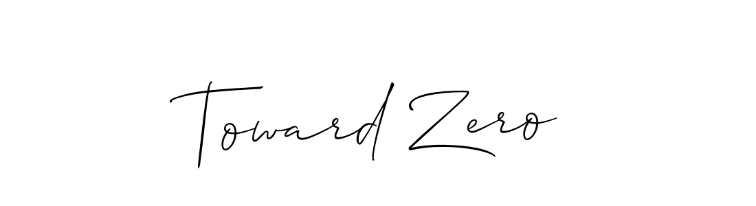 How to Draw Toward Zero signature style? Allison_Script is a latest design signature styles for name Toward Zero. Toward Zero signature style 2 images and pictures png