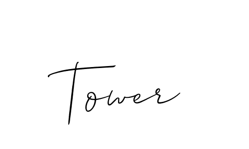 The best way (Allison_Script) to make a short signature is to pick only two or three words in your name. The name Tower include a total of six letters. For converting this name. Tower signature style 2 images and pictures png