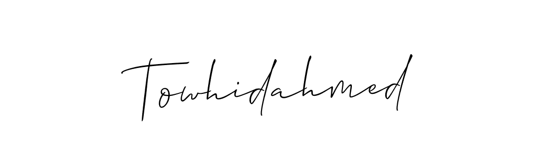 Make a beautiful signature design for name Towhidahmed. Use this online signature maker to create a handwritten signature for free. Towhidahmed signature style 2 images and pictures png