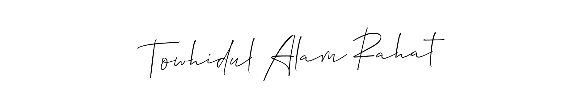 Also You can easily find your signature by using the search form. We will create Towhidul Alam Rahat name handwritten signature images for you free of cost using Allison_Script sign style. Towhidul Alam Rahat signature style 2 images and pictures png