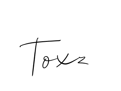 You should practise on your own different ways (Allison_Script) to write your name (Toxz) in signature. don't let someone else do it for you. Toxz signature style 2 images and pictures png