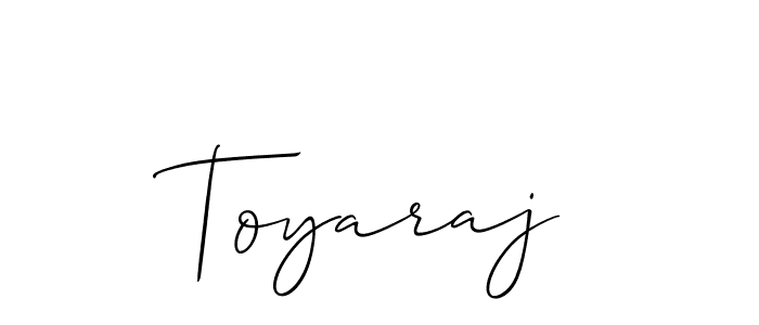 Also we have Toyaraj name is the best signature style. Create professional handwritten signature collection using Allison_Script autograph style. Toyaraj signature style 2 images and pictures png