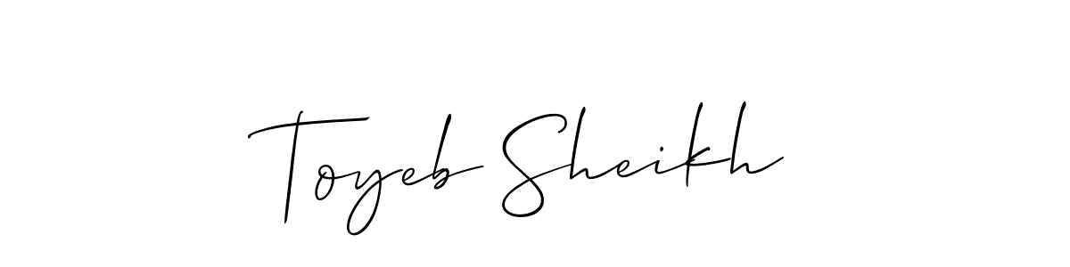 Here are the top 10 professional signature styles for the name Toyeb Sheikh. These are the best autograph styles you can use for your name. Toyeb Sheikh signature style 2 images and pictures png