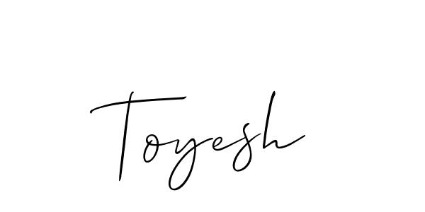 How to make Toyesh name signature. Use Allison_Script style for creating short signs online. This is the latest handwritten sign. Toyesh signature style 2 images and pictures png