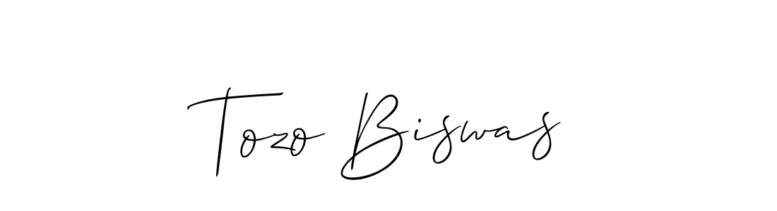 Similarly Allison_Script is the best handwritten signature design. Signature creator online .You can use it as an online autograph creator for name Tozo Biswas. Tozo Biswas signature style 2 images and pictures png