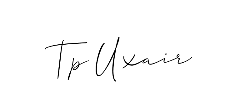 Create a beautiful signature design for name Tp Uxair. With this signature (Allison_Script) fonts, you can make a handwritten signature for free. Tp Uxair signature style 2 images and pictures png