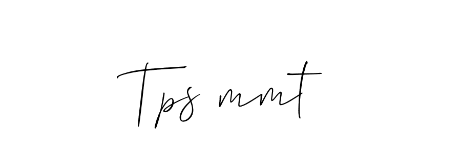 Make a beautiful signature design for name Tps❤mmt. With this signature (Allison_Script) style, you can create a handwritten signature for free. Tps❤mmt signature style 2 images and pictures png