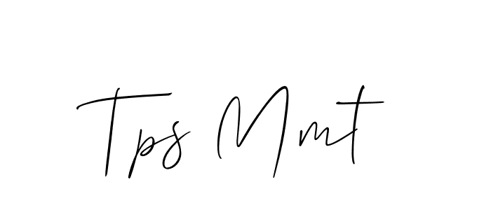 How to make Tps Mmt name signature. Use Allison_Script style for creating short signs online. This is the latest handwritten sign. Tps Mmt signature style 2 images and pictures png