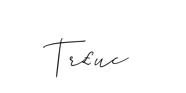 How to make Tr£uc signature? Allison_Script is a professional autograph style. Create handwritten signature for Tr£uc name. Tr£uc signature style 2 images and pictures png