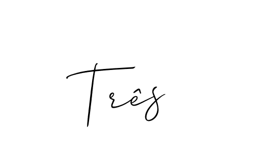 How to make Três signature? Allison_Script is a professional autograph style. Create handwritten signature for Três name. Três signature style 2 images and pictures png