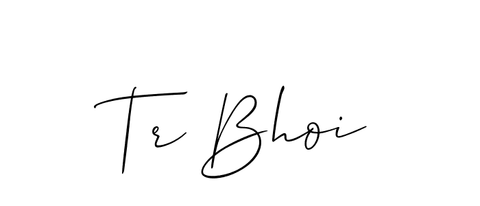 Tr Bhoi stylish signature style. Best Handwritten Sign (Allison_Script) for my name. Handwritten Signature Collection Ideas for my name Tr Bhoi. Tr Bhoi signature style 2 images and pictures png
