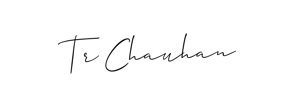 Similarly Allison_Script is the best handwritten signature design. Signature creator online .You can use it as an online autograph creator for name Tr Chauhan. Tr Chauhan signature style 2 images and pictures png