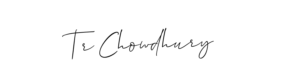 Similarly Allison_Script is the best handwritten signature design. Signature creator online .You can use it as an online autograph creator for name Tr Chowdhury. Tr Chowdhury signature style 2 images and pictures png
