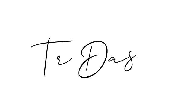 Also You can easily find your signature by using the search form. We will create Tr Das name handwritten signature images for you free of cost using Allison_Script sign style. Tr Das signature style 2 images and pictures png