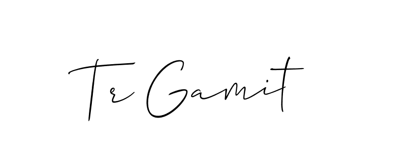 Check out images of Autograph of Tr Gamit name. Actor Tr Gamit Signature Style. Allison_Script is a professional sign style online. Tr Gamit signature style 2 images and pictures png