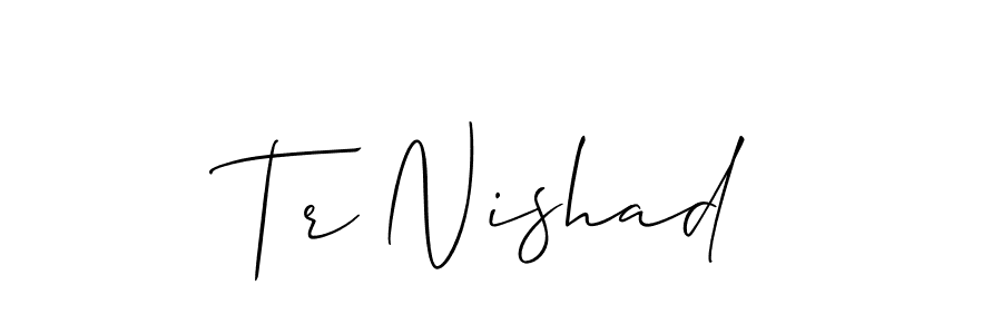 Best and Professional Signature Style for Tr Nishad. Allison_Script Best Signature Style Collection. Tr Nishad signature style 2 images and pictures png