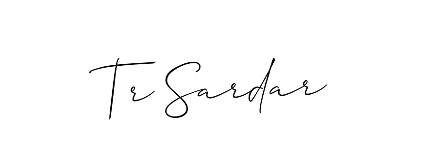 How to Draw Tr Sardar signature style? Allison_Script is a latest design signature styles for name Tr Sardar. Tr Sardar signature style 2 images and pictures png