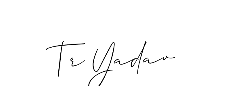 Make a short Tr Yadav signature style. Manage your documents anywhere anytime using Allison_Script. Create and add eSignatures, submit forms, share and send files easily. Tr Yadav signature style 2 images and pictures png