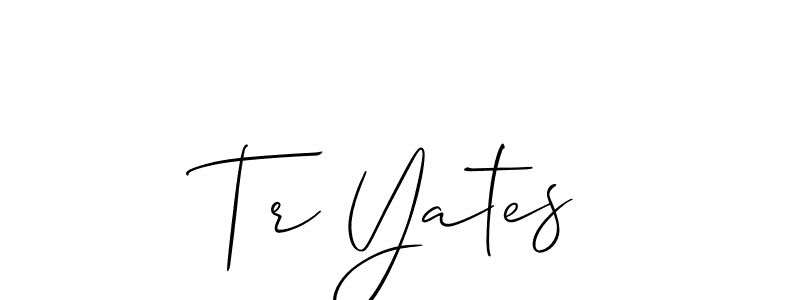 Similarly Allison_Script is the best handwritten signature design. Signature creator online .You can use it as an online autograph creator for name Tr Yates. Tr Yates signature style 2 images and pictures png