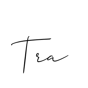How to make Tra name signature. Use Allison_Script style for creating short signs online. This is the latest handwritten sign. Tra signature style 2 images and pictures png