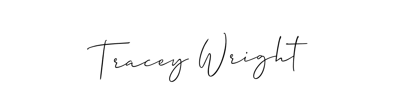 You should practise on your own different ways (Allison_Script) to write your name (Tracey Wright) in signature. don't let someone else do it for you. Tracey Wright signature style 2 images and pictures png