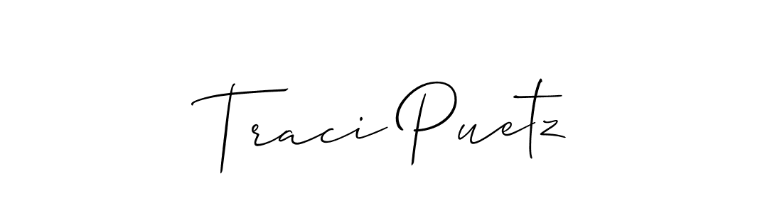 Similarly Allison_Script is the best handwritten signature design. Signature creator online .You can use it as an online autograph creator for name Traci Puetz. Traci Puetz signature style 2 images and pictures png