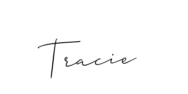 Allison_Script is a professional signature style that is perfect for those who want to add a touch of class to their signature. It is also a great choice for those who want to make their signature more unique. Get Tracie name to fancy signature for free. Tracie signature style 2 images and pictures png