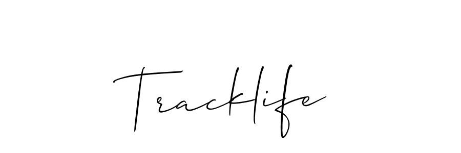 You should practise on your own different ways (Allison_Script) to write your name (Tracklife) in signature. don't let someone else do it for you. Tracklife signature style 2 images and pictures png