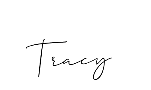 You should practise on your own different ways (Allison_Script) to write your name (Tracy) in signature. don't let someone else do it for you. Tracy signature style 2 images and pictures png